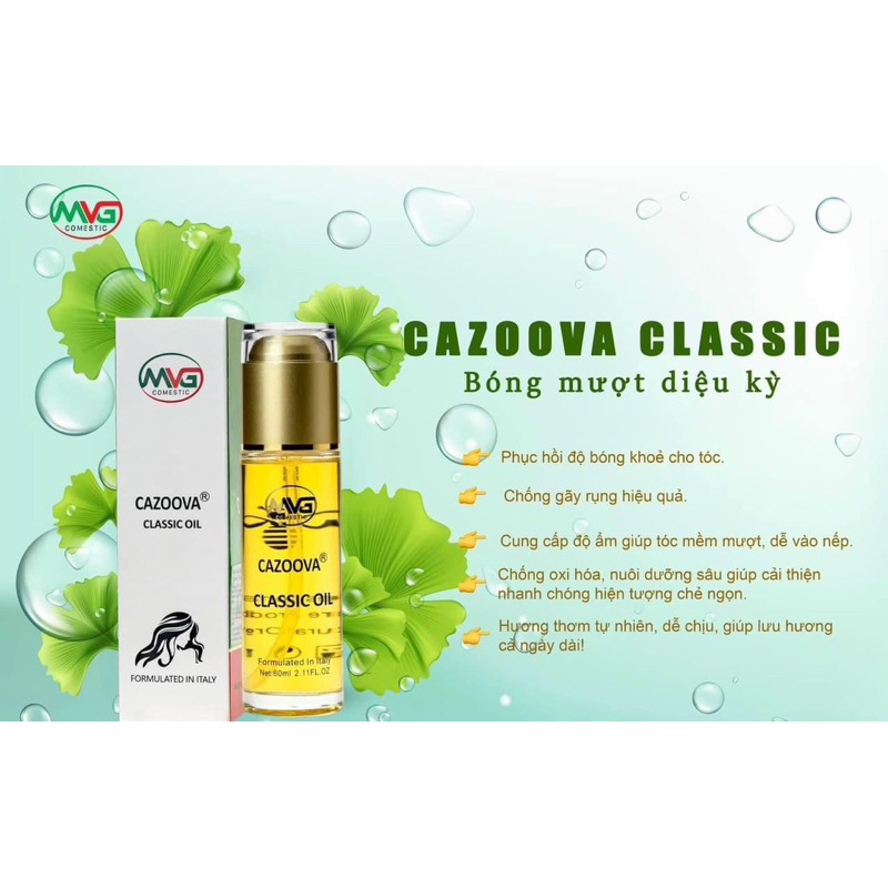 Tinh dầu dưỡng tóc CAZOOVA Classic Oil 60ml CHÍNH HÃNG chiết xuất từ hạt Macca!!!!
