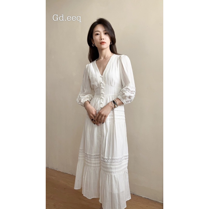 ĐẦM MAXI THÔ PHỐI REN