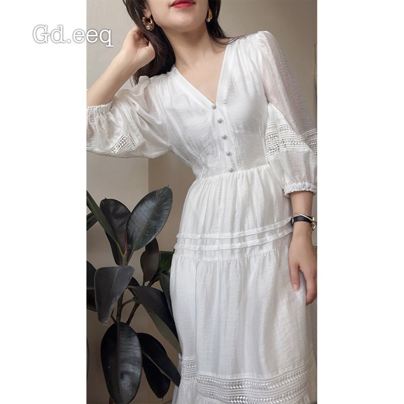 ĐẦM MAXI THÔ PHỐI REN