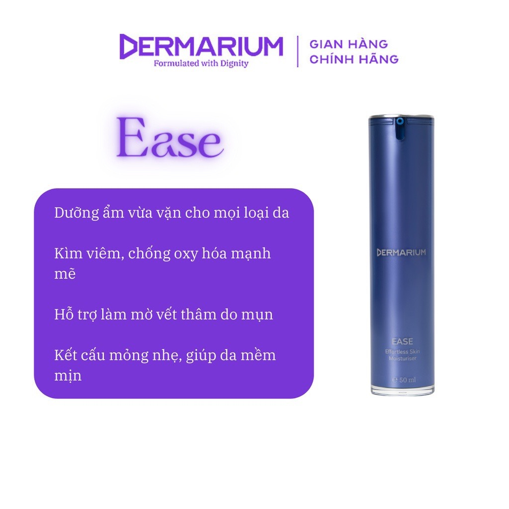 Gel dưỡng ẩm làm dịu da, giảm viêm Dermarium Ease Cream - kem dưỡng dễ dãi cho mọi loại da