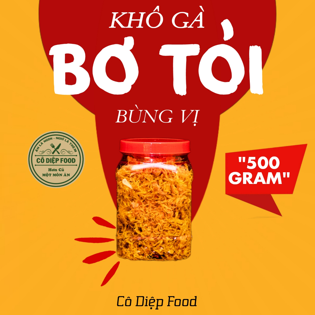 Khô Gà Bơ Tỏi  Loại 1 - 1Kg