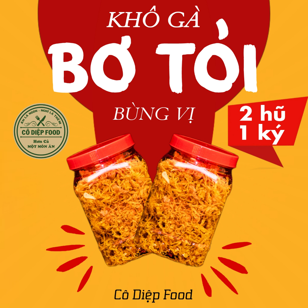 Khô Gà Bơ Tỏi  Loại 1 - 1Kg