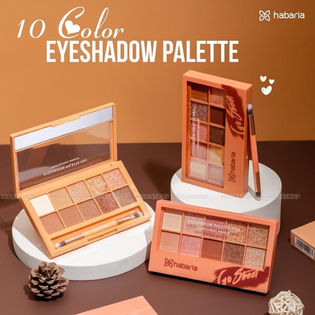 PHẤN MẮT HABARIA 10 Ô EYESHADOW PALETTE