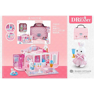 Đồ chơi túi xách mở thành ngôi nhà thỏ cony