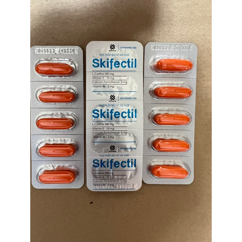 Viên uống Skifectil đẹp da ngừa lão hóa dưỡng sáng da giảm thâm hộp 60 viên