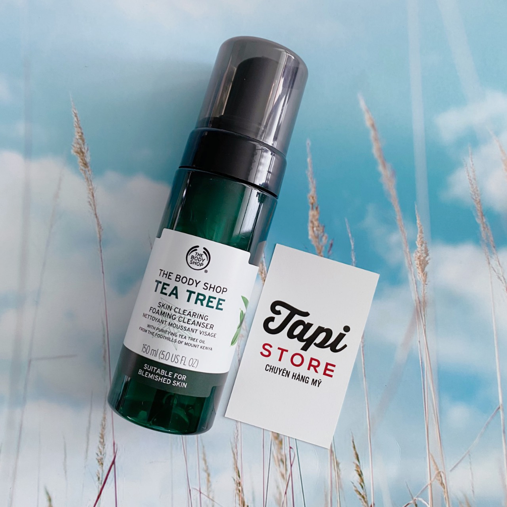 Sữa rửa mặt tạo bọt tràm trà The Body Shop Tea Tree Skin Clearing Foaming Cleanser 150ml