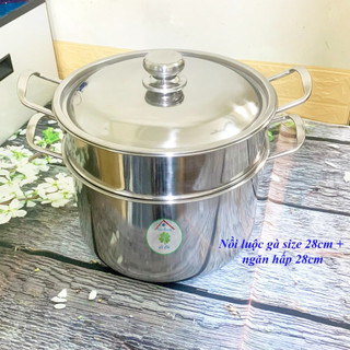 Nồi hấp inox 2 tầng - đường kính 28cm