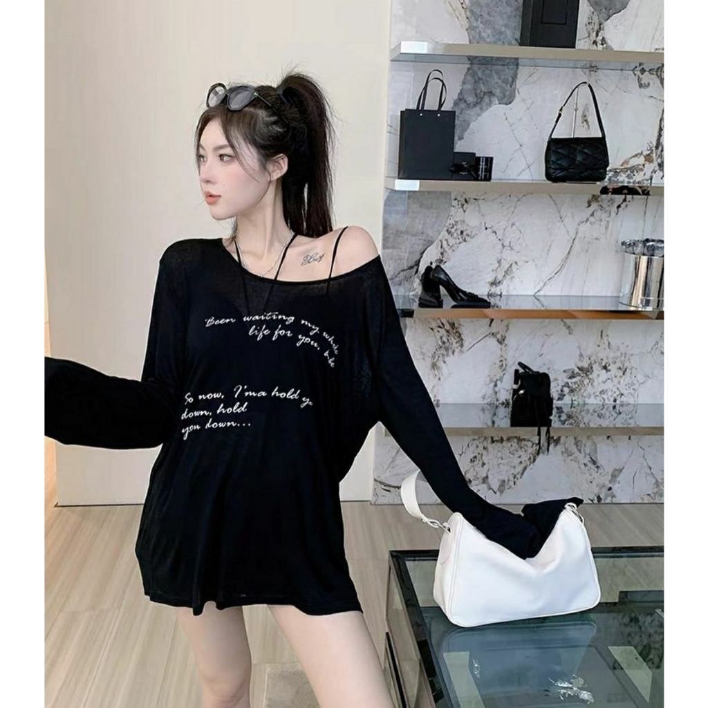 Áo phông giấy quảng châu in chữ vintage