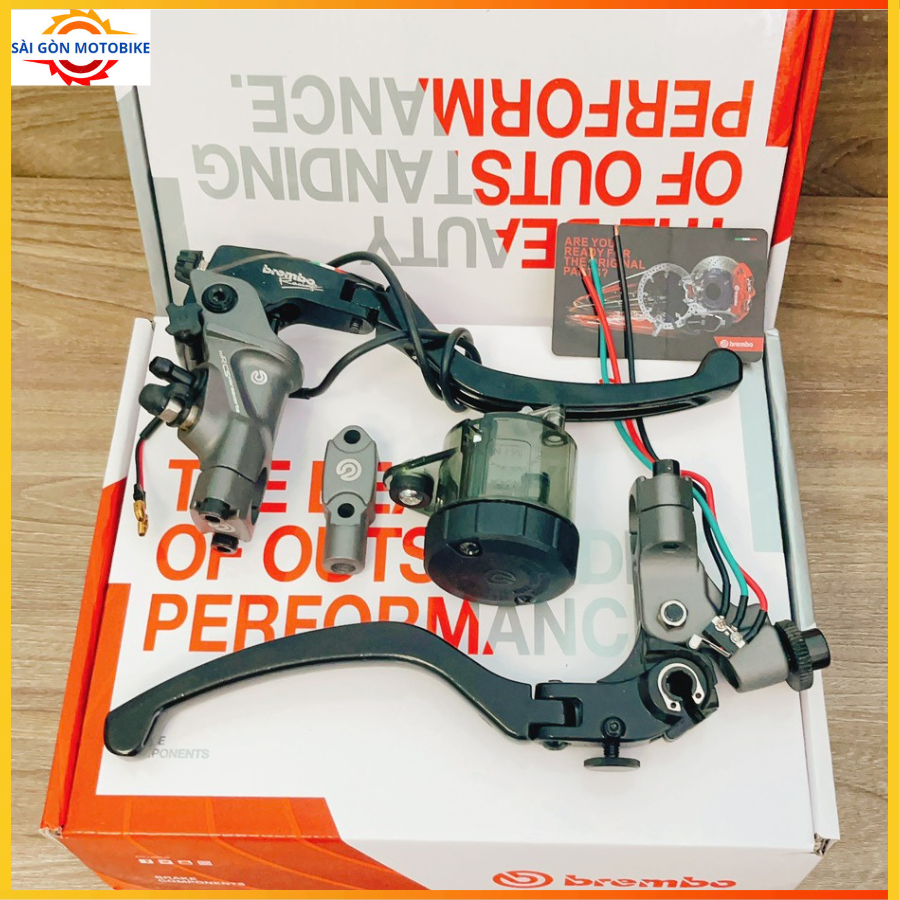 ⭐ Cặp Tay Thắng + Tay Côn Bremb@ bình dầu rời ⭐ Lắp được hầu hết cho tất cả dòng xe hiện nay (Đầy đủ phụ kiện kèm theo)