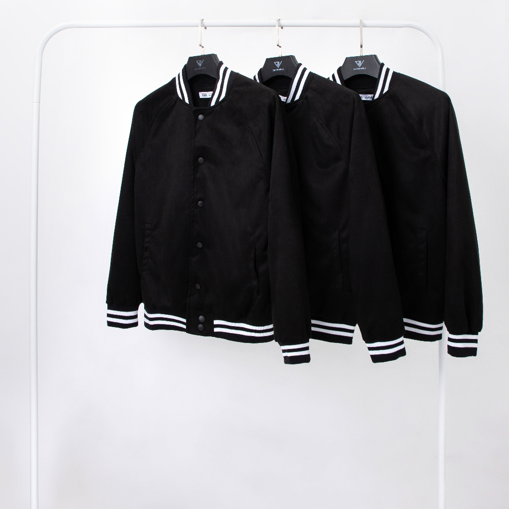 Áo khoác bomber varsity jacket Six Legends da lộn