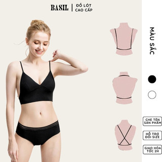 Áo lót SS04 Basil nữ Bralette trơn hở lưng đệm mỏng mềm nhẹ