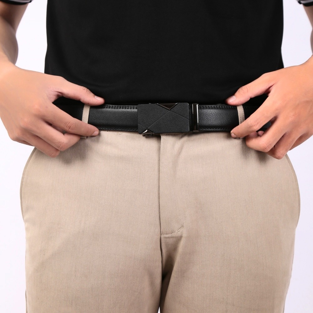 Dây nịt nam thắt lưng nam cao cấp dây lưng da bò thật khoá tự động quà tặng cho nam PADAS OFFICIAL TL103