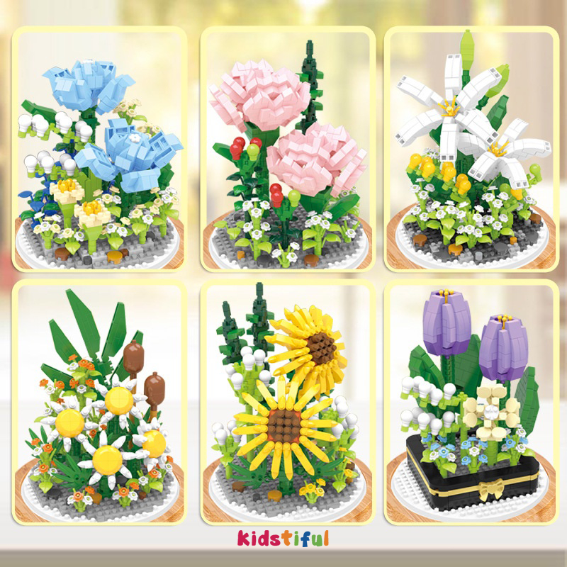 Bộ Đồ Chơi Lắp Ráp Lego Hình Hoa Hướng Dương Cho Bé Gái,làm quà tặng sinh nhật ,tặng người yêu