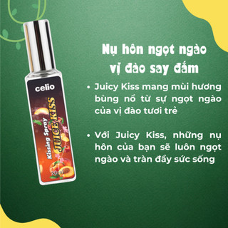 Xịt Thơm Miệng Kissing Spray Xịt Khử Mùi Hôi Miệng 20ml Hương Juicy Kiss vị Đào Ngọt Ngào và Love Spray Bạc Hà