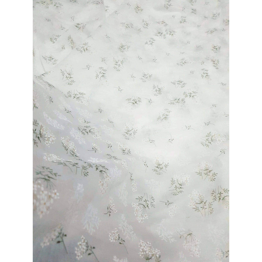 Váy hoa cổ vuông bèo ngực dáng dài nhẹ nhàng - Vanishop - V5496