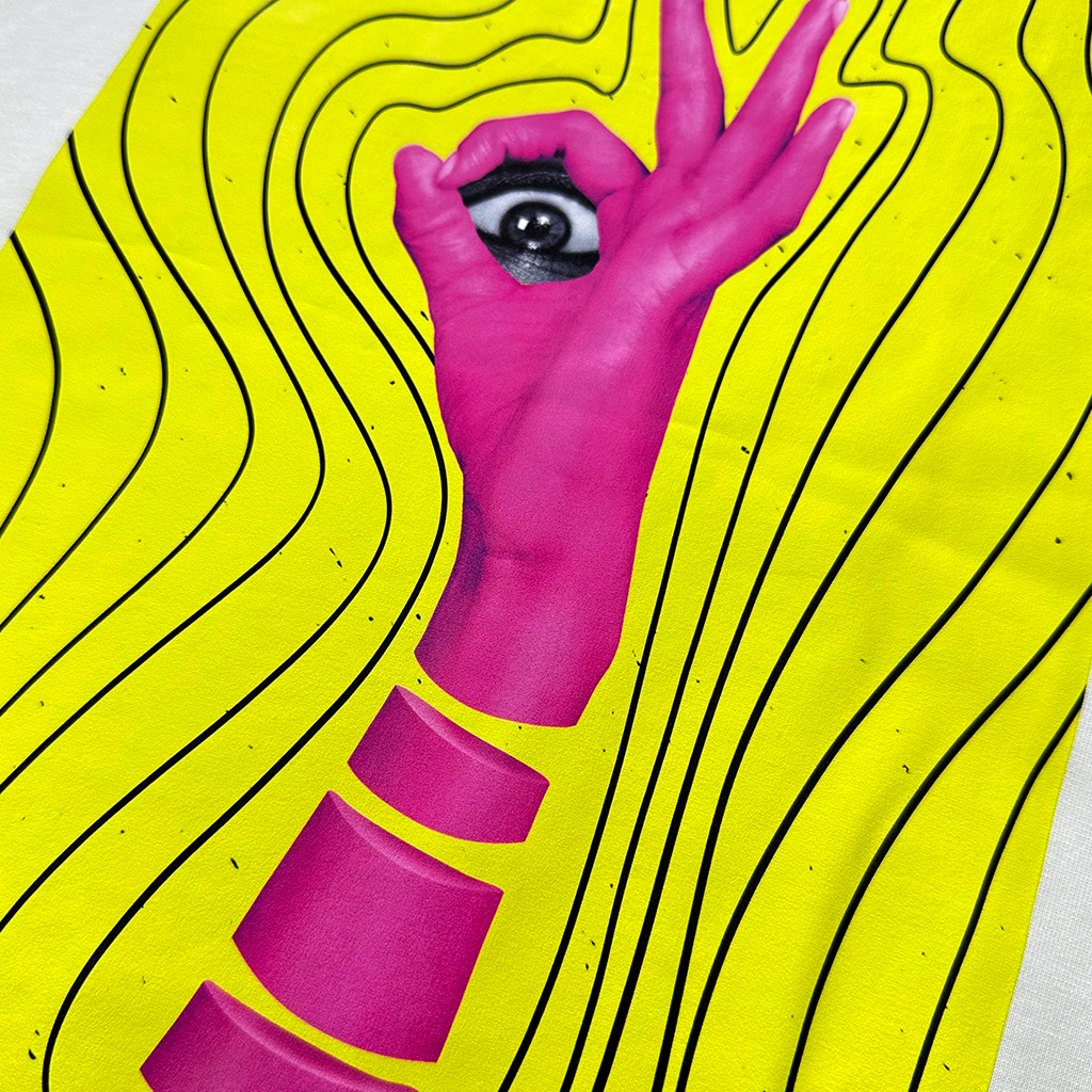 Áo thun DLL Casual VISION nam nữ unisex tay ngắn form rộng cổ tròn oversize cotton màu trắng kem tee