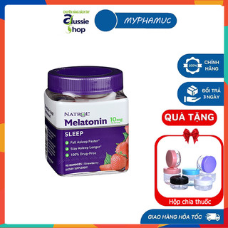 Kẹo ngủ Natrol Melatonin Sleep hỗ trợ giấc ngủ 10mg - 90 viên