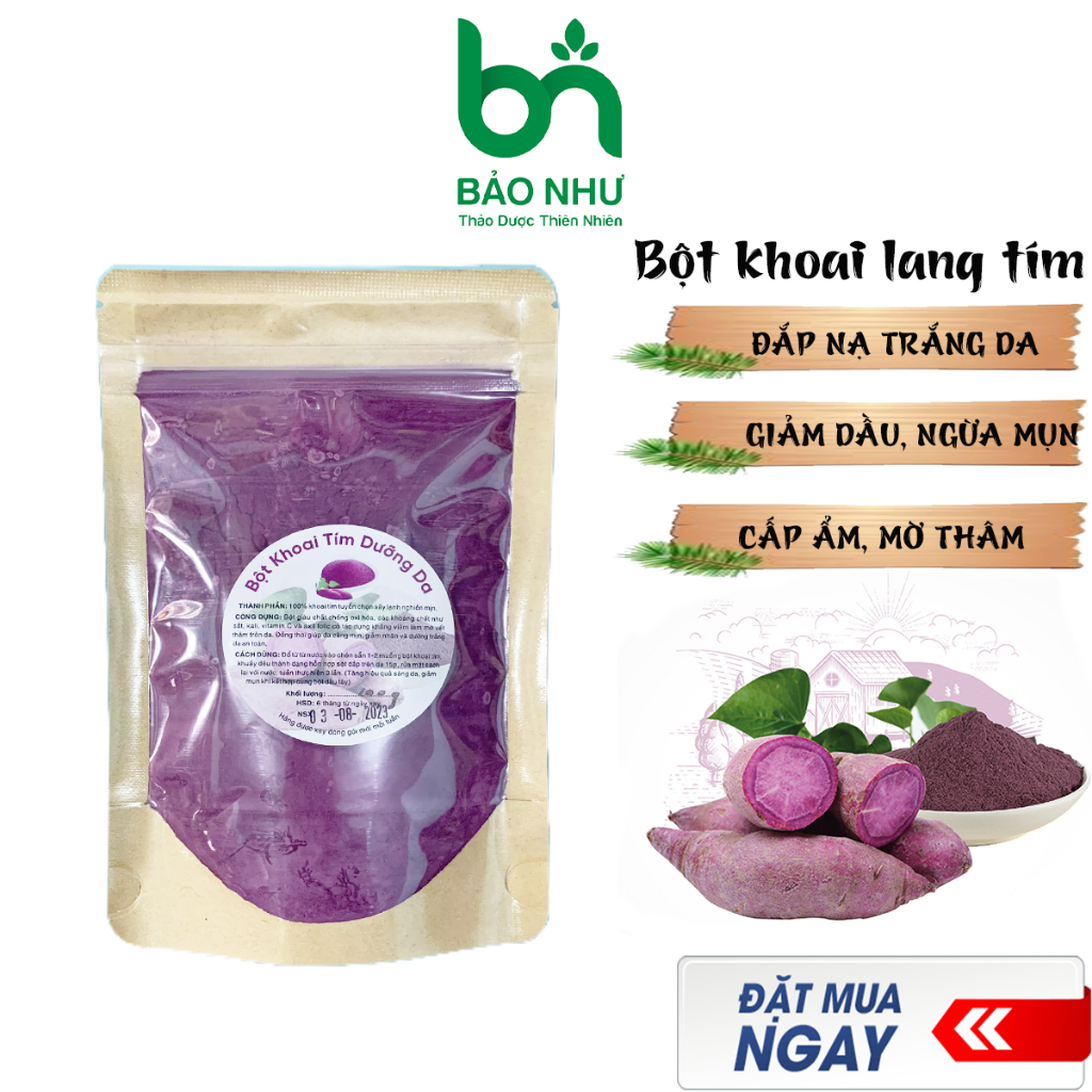 Bột khoai tím dưỡng da căng mịn