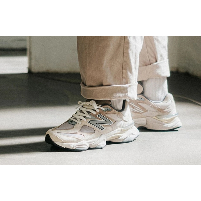 Giày Sneaker Thời Trang New Balance 9060, Giày NB 9060 phối màu "Light Grey" & "Sea Salt"