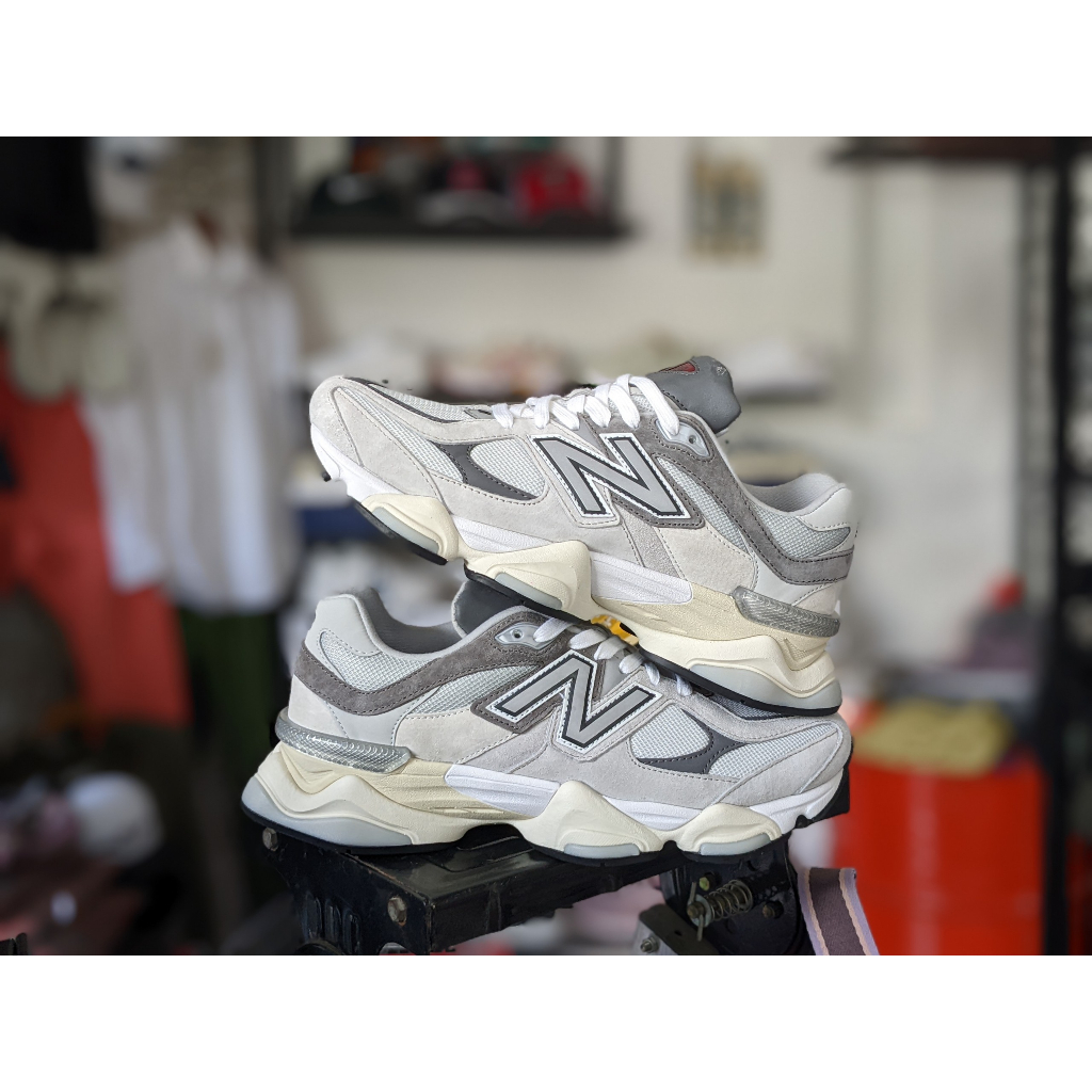 Giày Sneaker Thời Trang New Balance 9060, Giày NB 9060 phối màu "Light Grey" & "Sea Salt"