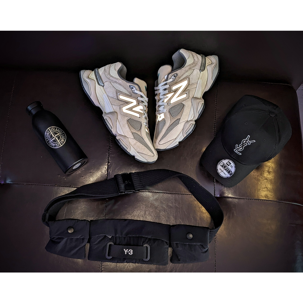 Giày Sneaker Thời Trang New Balance 9060, Giày NB 9060 phối màu "Light Grey" & "Sea Salt"