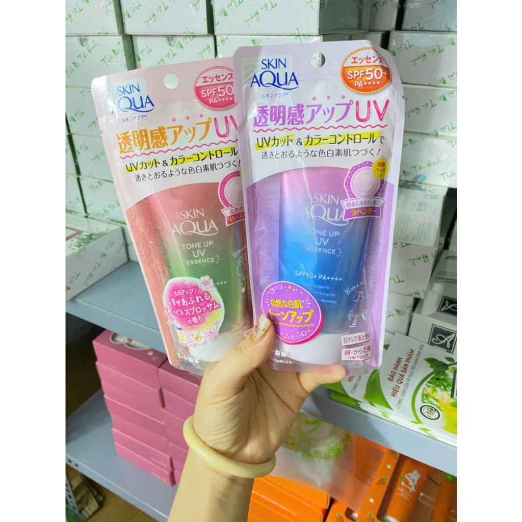 Kem chống nắng skin aqua tone up  phiên bản mới nhất