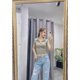 ÁO THUN CỔ BẺ UNIQLO