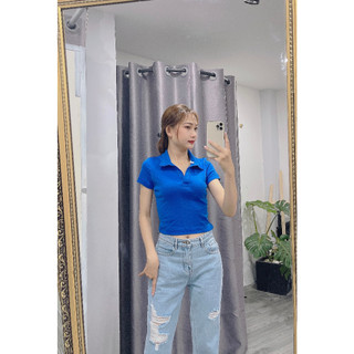 ÁO THUN CỔ BẺ UNIQLO