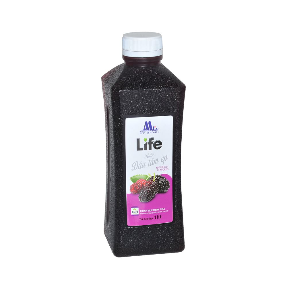 Combo 6 chai nước ép dâu tằm MR.DRINK 1 lít / Combo 3 chai nước ép dâu tằm MR DRINK 1L