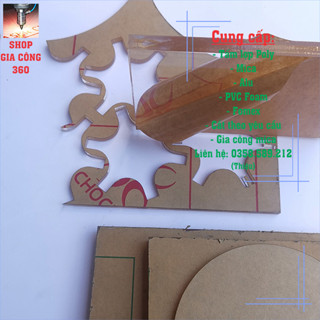 Tấm mica trong suốt 1-20mm cắt theo yêu cầu, cắt laser chính xác cao, cắt theo file.