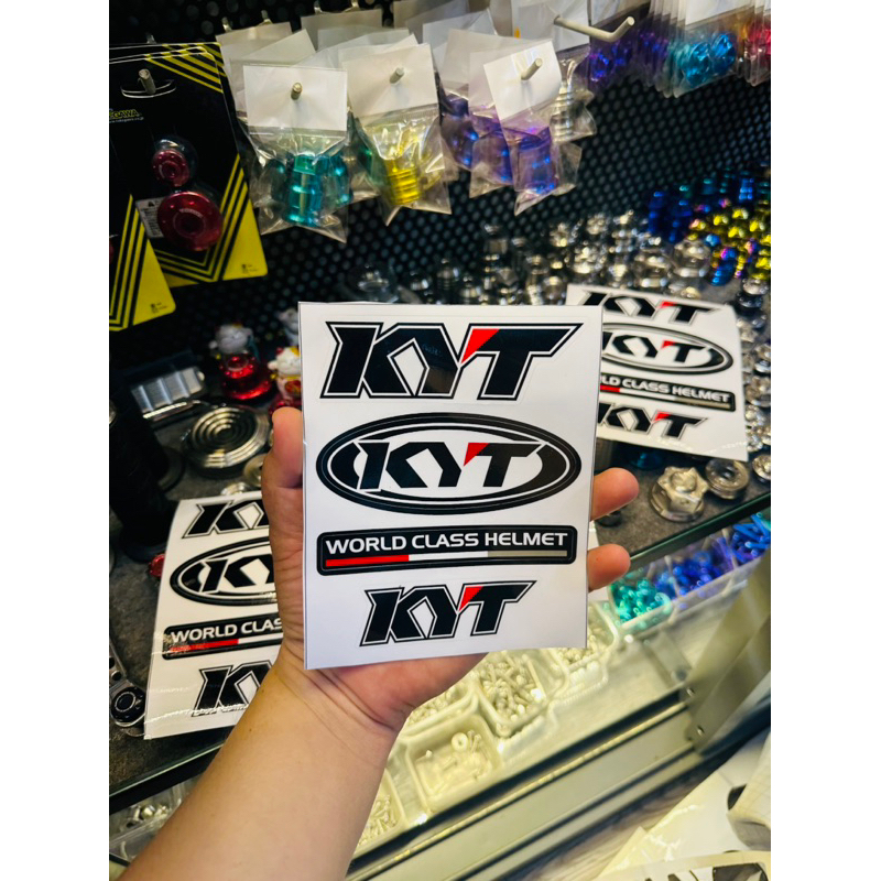 set tem KYT dán trang trí xe nón bh hay dt tỳ mình thíck