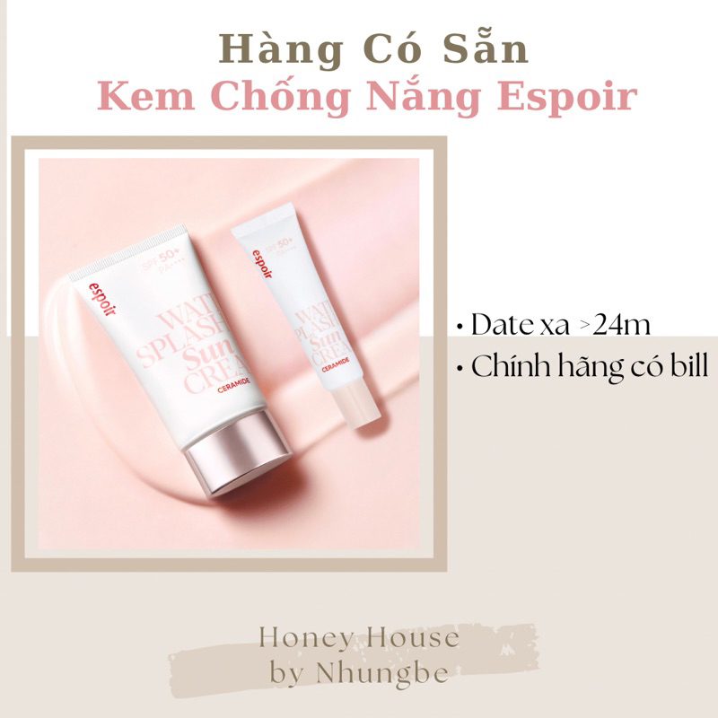 KEM CHỐNG NẮNg ESPOIR CERAMIDE NÂNG TONE KHÁNG NƯỚC