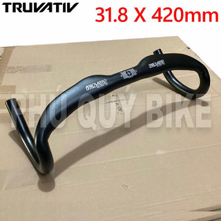 Ghi đông nhôm truvativ 31.8 cong ống dẹt xe đạp đua