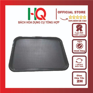 Mâm nhựa màu đen chống trơn trượt 41x30cm – Bách hoá dụng cụ tổng hợp HQ