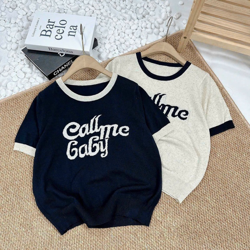 Áo len mongtoghi Call me baby - len tiêu mỏng