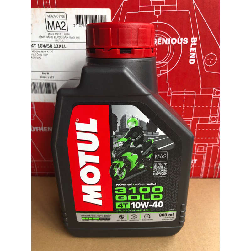 MOTUL 3100 dầu nhớt XE MÁY MOTUL 3100 gold 800 ml