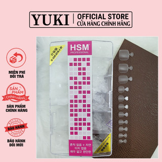 Móng úp chân siêu dẻo HSM loại mỏng dẻo siêu bền- móng dán chân nhám sẵn chuyên dụng nail