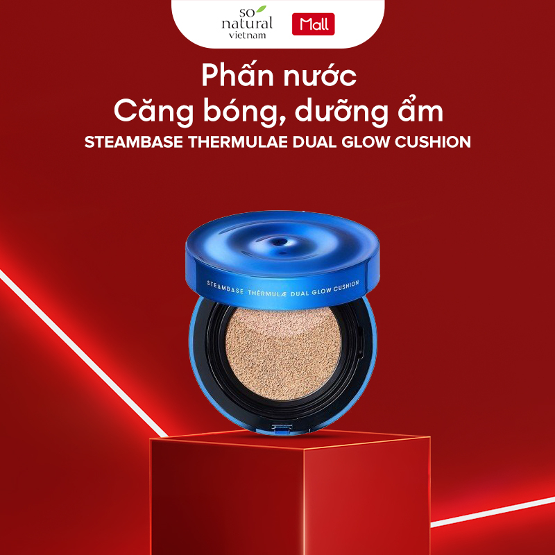 Phấn nước Cushion Căng Bóng Dưỡng Ẩm Ngọc Trai Steambase So Natural 15gr