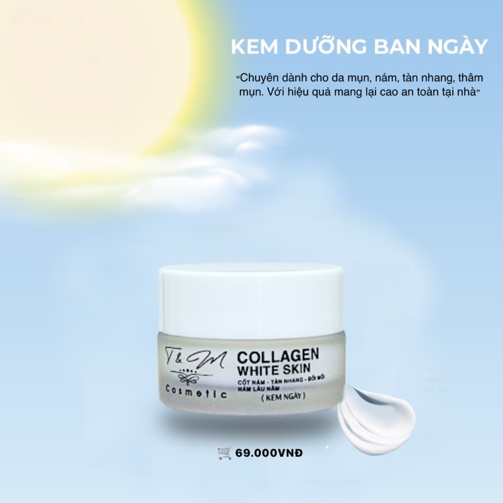 Collagen White Skin T&M Dưỡng Trắng Da 10gram