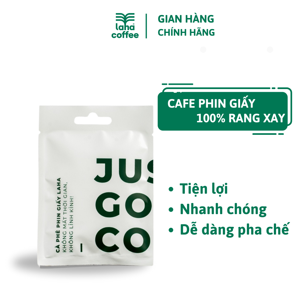 Cà phê phin giấy Laha Special nhanh chóng, tiện lợi, dễ dàng pha chế LAHA COFFEE 1 gói 15GR dùng thử
