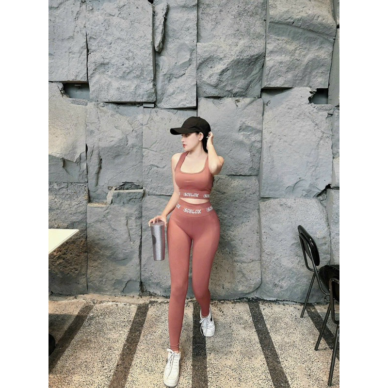 SET BRA DỆT NỮ ISO CHỮ GYM,THỂ THAO,YOGA