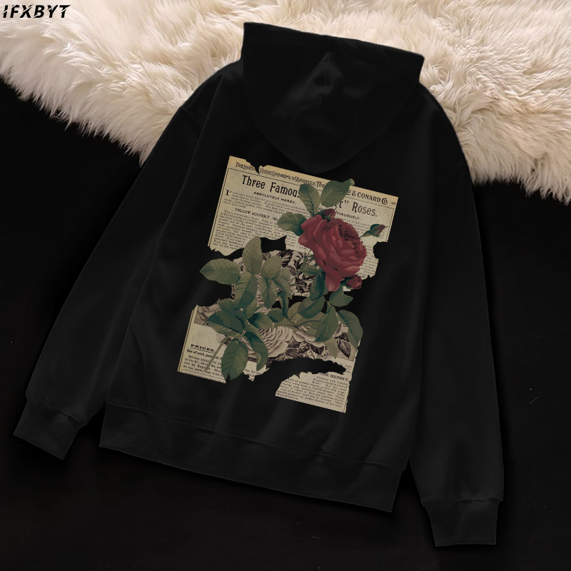 Áo Hoodie Cotton nam IFXBYT áo dài basic tay đẹp in hình unisex 100% cotton-B0073