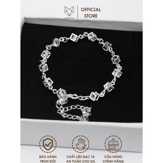 Lắc Tay Bạc Ta Cao Cấp CaoBac Silver Chuỗi Lập Phương Đính Đá Sang Trọng Cho Nữ