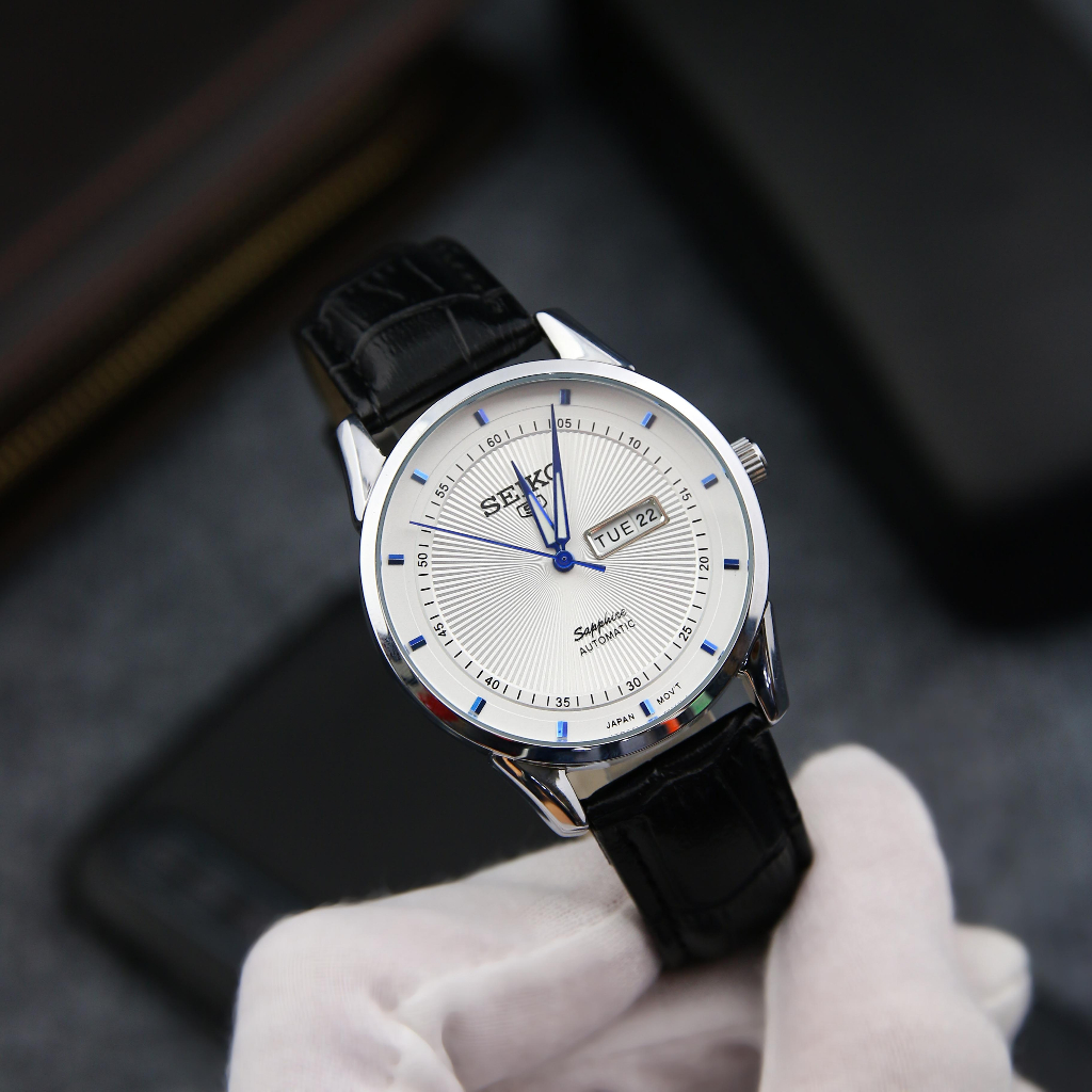 Đồng hồ nam Seiko 6888 Máy Pin Kim Trôi - Dây Da - Mặt Size 40mm Chống Nước, Chống Xước, Bảo Hành 12 Tháng