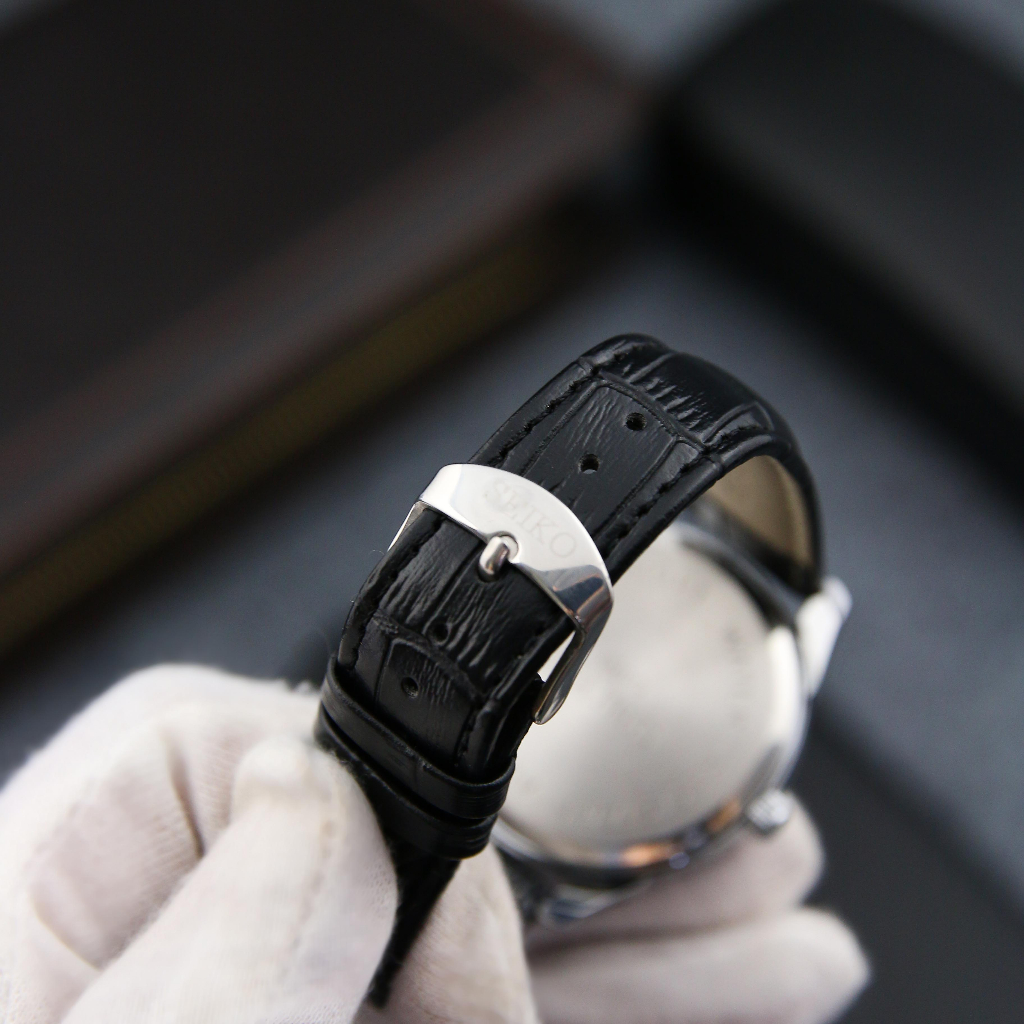 Đồng hồ nam Seiko 6888 Máy Pin Kim Trôi - Dây Da - Mặt Size 40mm Chống Nước, Chống Xước, Bảo Hành 12 Tháng