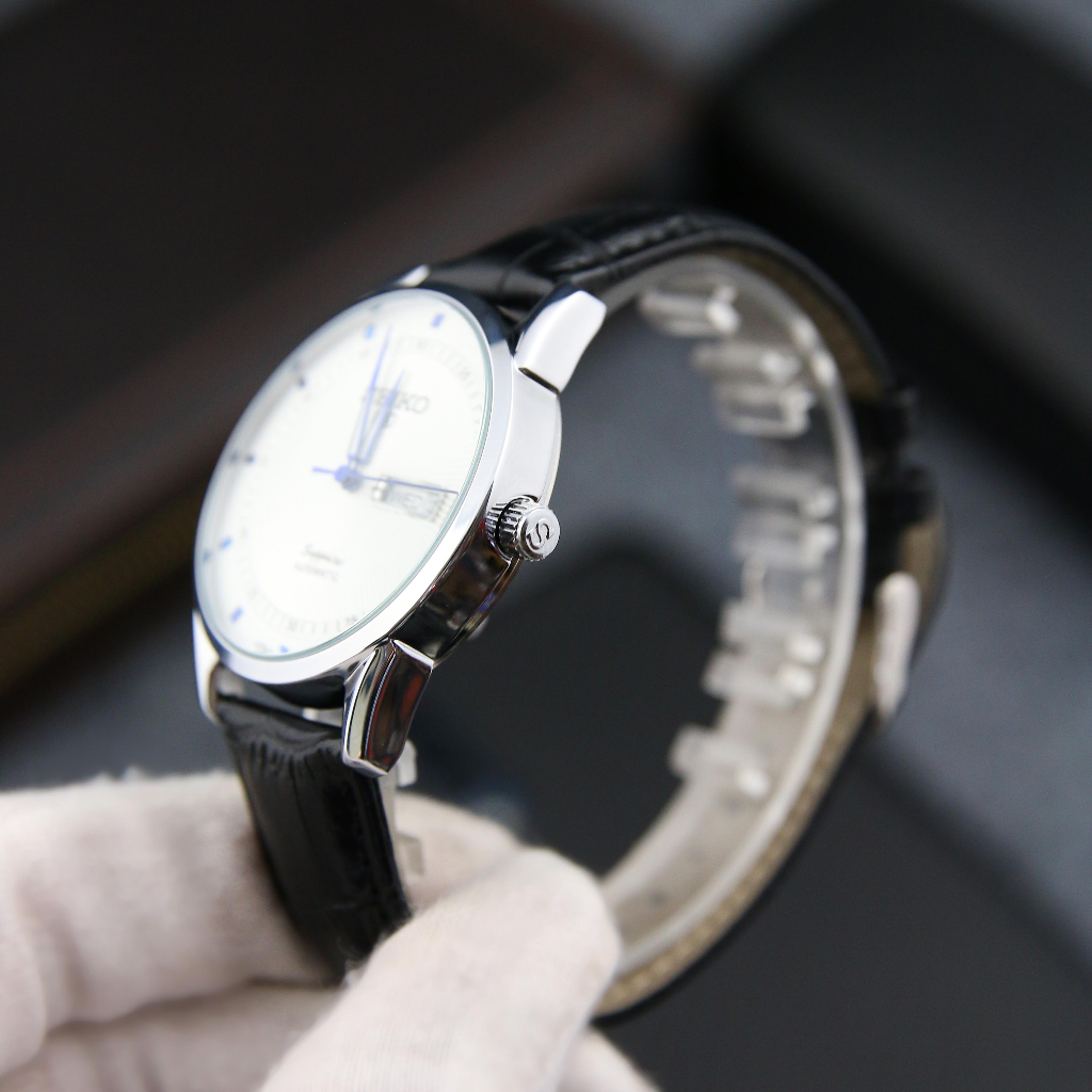 Đồng hồ nam Seiko 6888 Máy Pin Kim Trôi - Dây Da - Mặt Size 40mm Chống Nước, Chống Xước, Bảo Hành 12 Tháng
