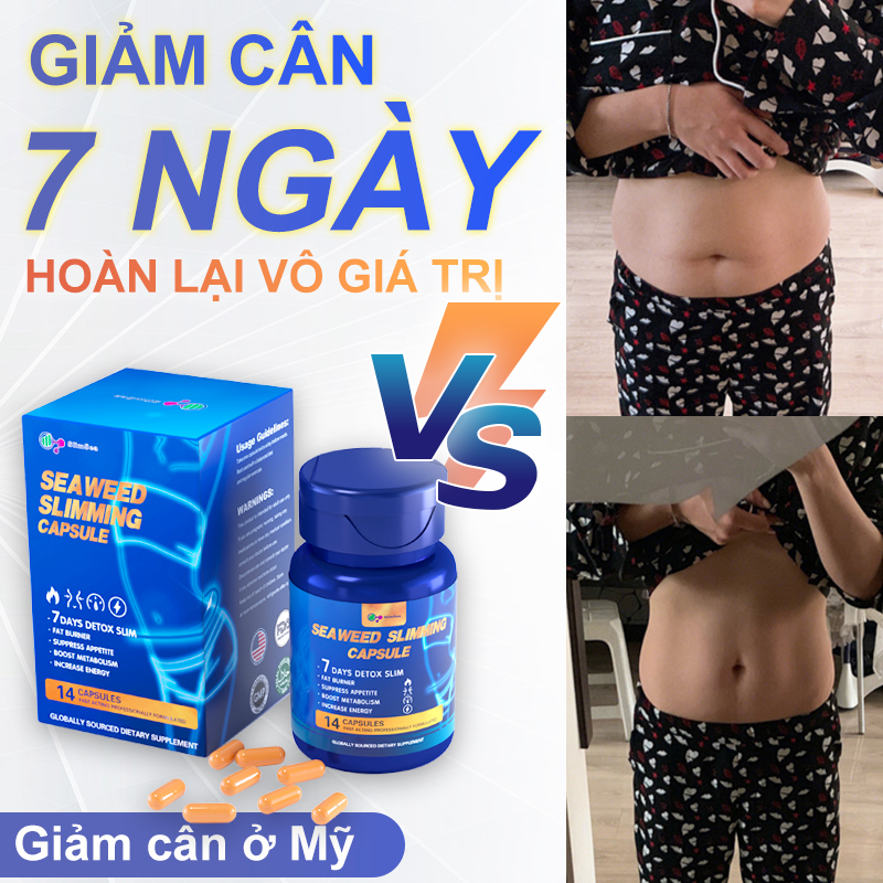 Viên giảm cân nhập khẩu từ Mỹ,detox giảm cân,Chiết xuất thực vật tự nhiên tinh khiết,giảm cân cấp tốc 7 ngày