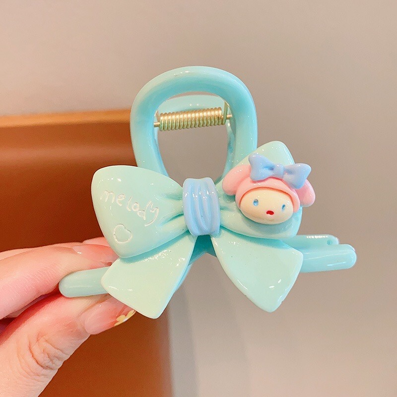 Kẹp Tóc Nơ Trái Tim Dễ Thương Cho Bé Gái- Kẹp Tóc Hình Cá Mập đinh charm