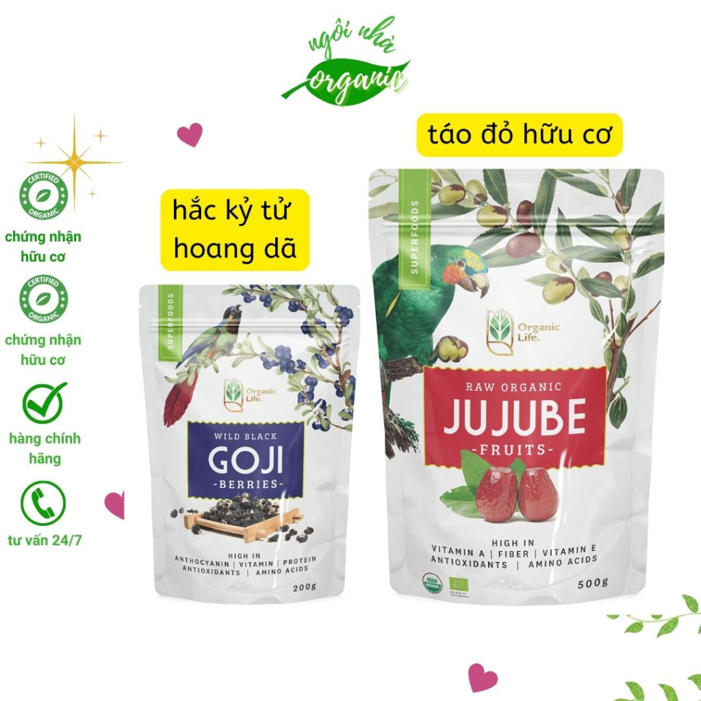 Táo đỏ hữu cơ - dùng ăn liền/nấu ăn/pha trà/nấu chè dưỡng nhan