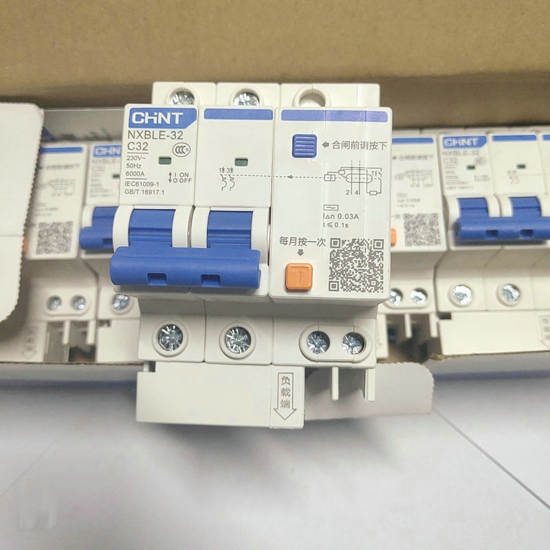 Aptomat chống rò - át chống giật 1P+N 16A~63A CHINT NXBLE 1 pha
